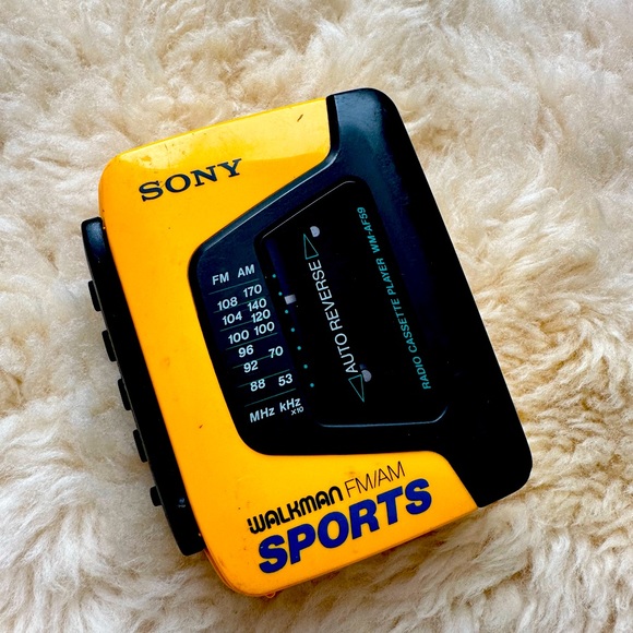 original sony walkman yellow